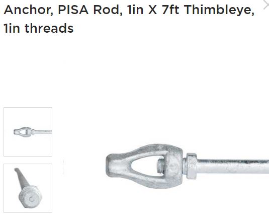 Anchor Rod 7ft 1in